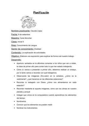 Planificación 2 de setiembre