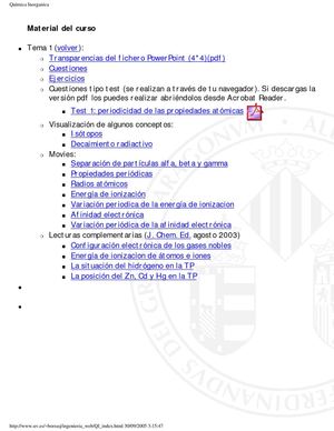 Quimica Inorganica 10º