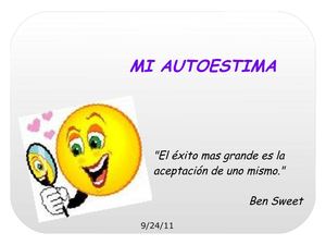 actividad de crecimiento personal "mi autoestima"