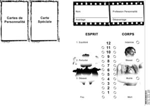 Fiche de personnage - Sombre
