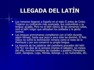 españa y su origen en idioma