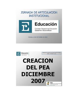Programa provincial de educación ambiental - provincia de Entre Ríos