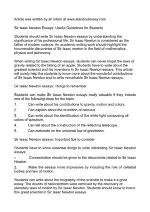 Реферат: Sir Isaac Newton Essay Research Paper By