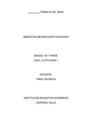 Trabajos de la Guia 2 Actividad 1 