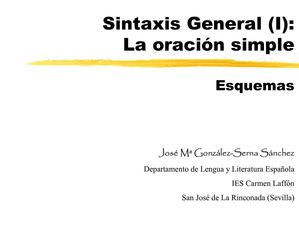 Sintaxis general.