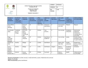 Informe de las entrevistas realizadas