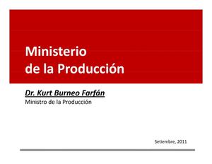 Perú: Plan estratégico y política pesquera 2011 - 2016