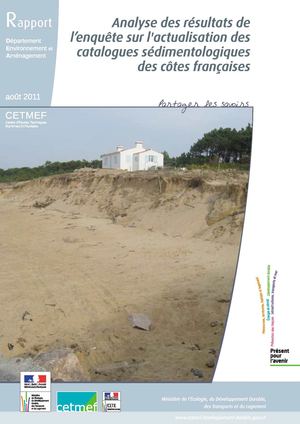 Analyse des résultats de l’enquête sur l’actualisation des catalogues sédimentologiques des côtes françaises