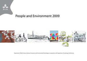 People and Environment 2009 - Landscape Architecture Programme