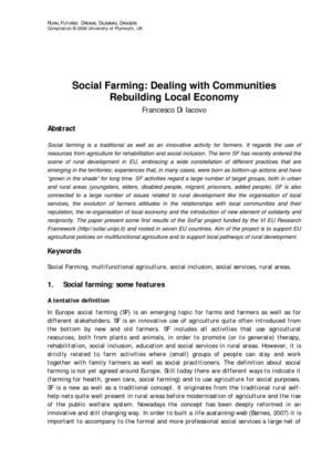 Social Farming: Dealing with Communities Rebuilding Local Economy