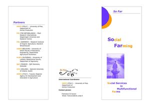 Social Farming: Social Services in Multifunctional Farms