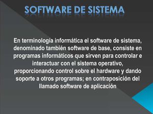 software de sistema