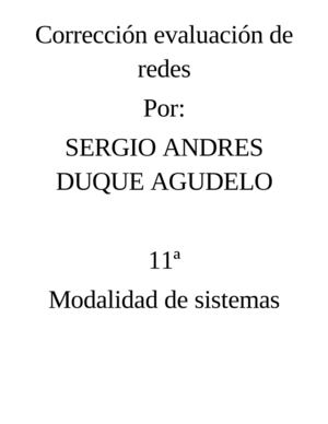 correcion evaluación de redes sergio duque 11a