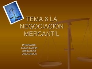 negociación mercantil 