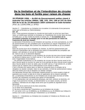 De la limitation et de l'interdiction de circuler dans les bois