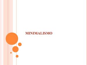 MINIMALISMO