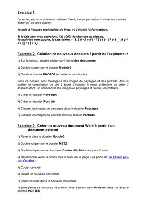 Exercice info1 et 2