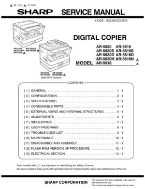 Service Manual AR 5516/20