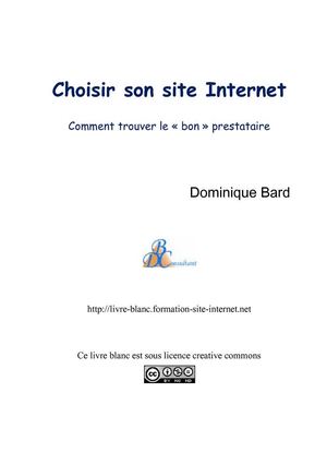 Livre blanc : Choisir son site Internet