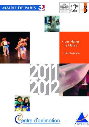 Programme Centre d'animation Les Halles-Le marais 