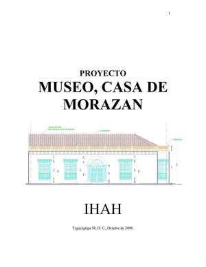Plan Interpretativo Casa Morazan