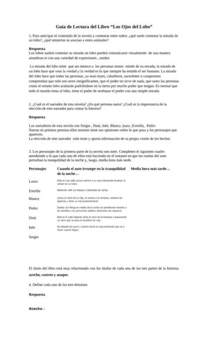 TRABAJO DEL LIBRO LOS OJOS DEL LOBO