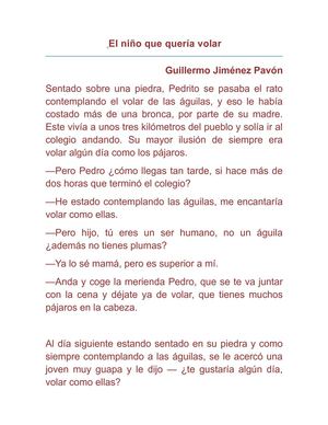 El niño que quería volar