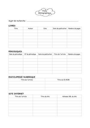 Fiche bibliographique