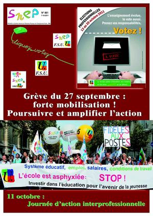 Bulletin SNEP n° 861 - 07/10/11