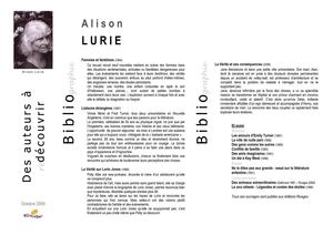 Alison Lurie