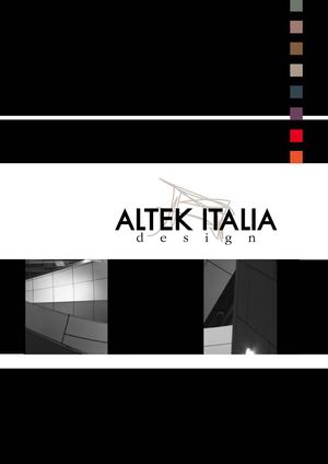 Catalogo prodotti Altek Italia Design 2011