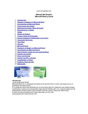 manual de excel & word