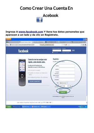 Calaméo - Manual Para Crear Una Cuenta En Facebook