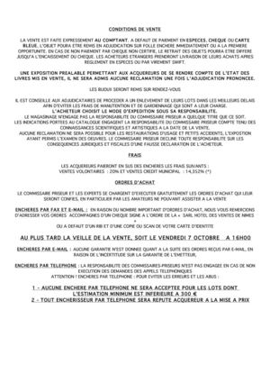 VENTE D\'OBJETS D\'ART ET D\'AMEUBLEMENT 08-10-2011