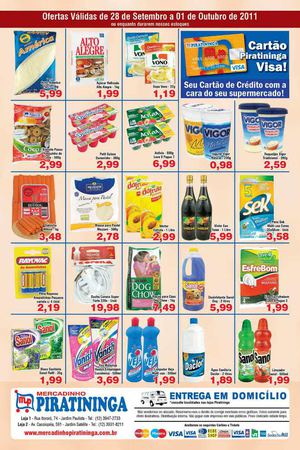 Folheto Mercadinho Piratininga - Verso