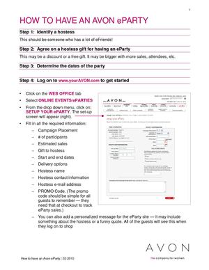 How To Hosts An Avon Eparty