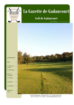 Gazette du Golf de Gadancourt - n°4