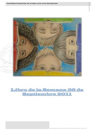 libro de la semana 26 Septiembre 2011