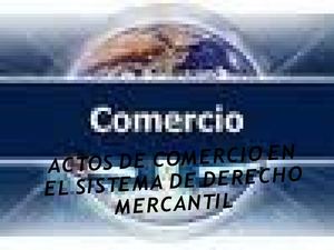 actos del comercio
