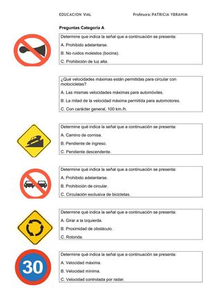 preguntas categoria A