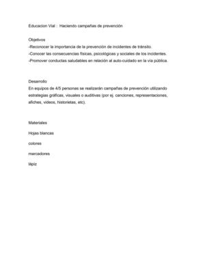 PLAN DE CLASE - CAMPAÑAS DE CONCIENTIZACION