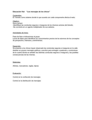 PLAN DE CLASE - MENSAJE