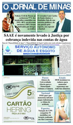 O Jornal de Minas Edição 22 de 03 de outubro de 2011