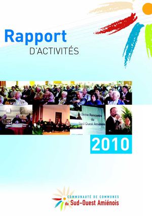 Rapport d'activités 2010 de la CCSOA...