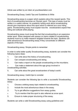 Реферат: Snowboarding Essay Research Paper One snowy Christmas