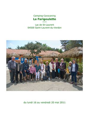Recueil de la retraite spirituelle 2011 des Aînés d'Antibes