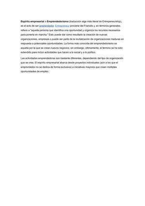 espirtu epresarial