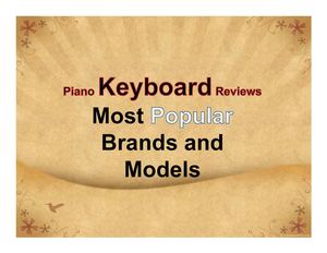 Piano Keyboard Reviews – Most Popular Brands and Models