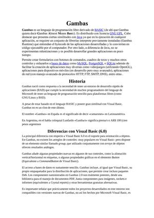 introduccion de gambas