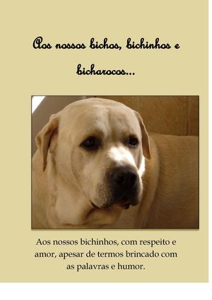 Os nossos bichos